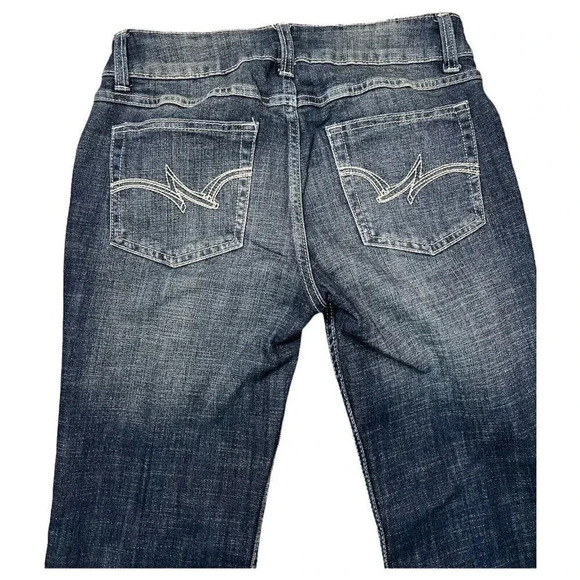 Wrangler® Ladies Bootcut Dark Wash Denim Jeans 09MWZDO Size 7x30 Cowboy Rodeo - Picture 3 of 8